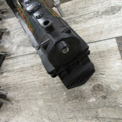 Vintage Durham Rio Grande Plastic Wind Up Train Locomotive and Metal Track *