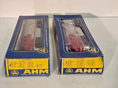 Vintage HO AHM Mehano Santa Fe FM C-Liner Diesel Power Locomotive + Dummy w/ OB
