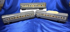 MARX 35250 Train Set with 333 Locomotive & 3 Passenger Cars/Original Box-1949-51