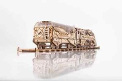 Mechanical Veter Models wooden plastic puzzle Thunderstorm Express Train +Tender