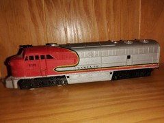 HO Vintage Tempo Santa Fe Diesel Locomotive—works-no light