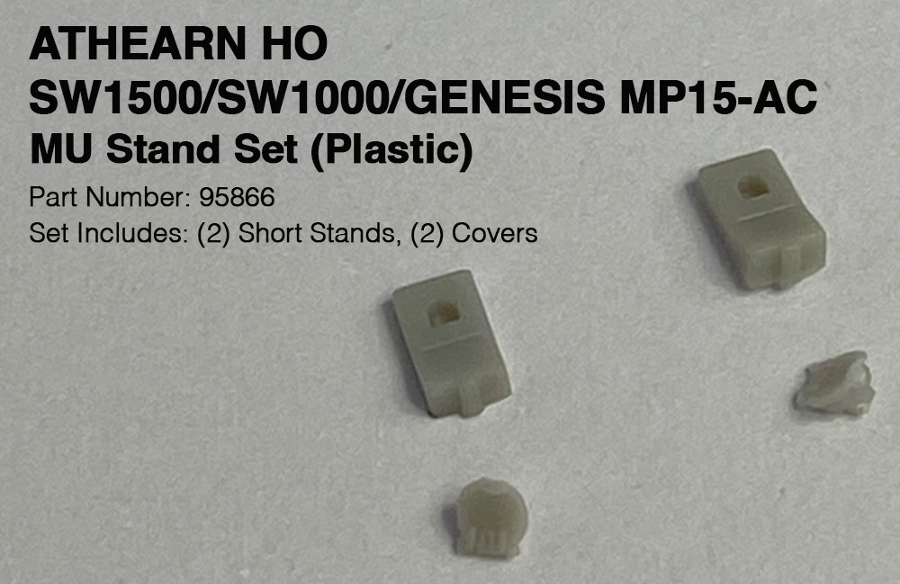Athearn HO RTR SW1000, SW1500 locomotive Part# 95866 MU Stand (Short) – New