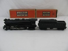 1954-56 Lionel Trains O gauge 2065 Hudson 4-6-4 Steam Locomotive 6026W Tender