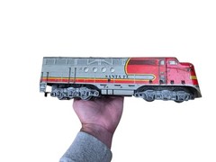 Marx 21 Santa Fe Double Diesel, Vintage Tin 1950s Locomotive Train