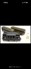 1917 to 1922 Prewar Lionel 33 Train Engine with 35 Pullman & 36 Observation Cars