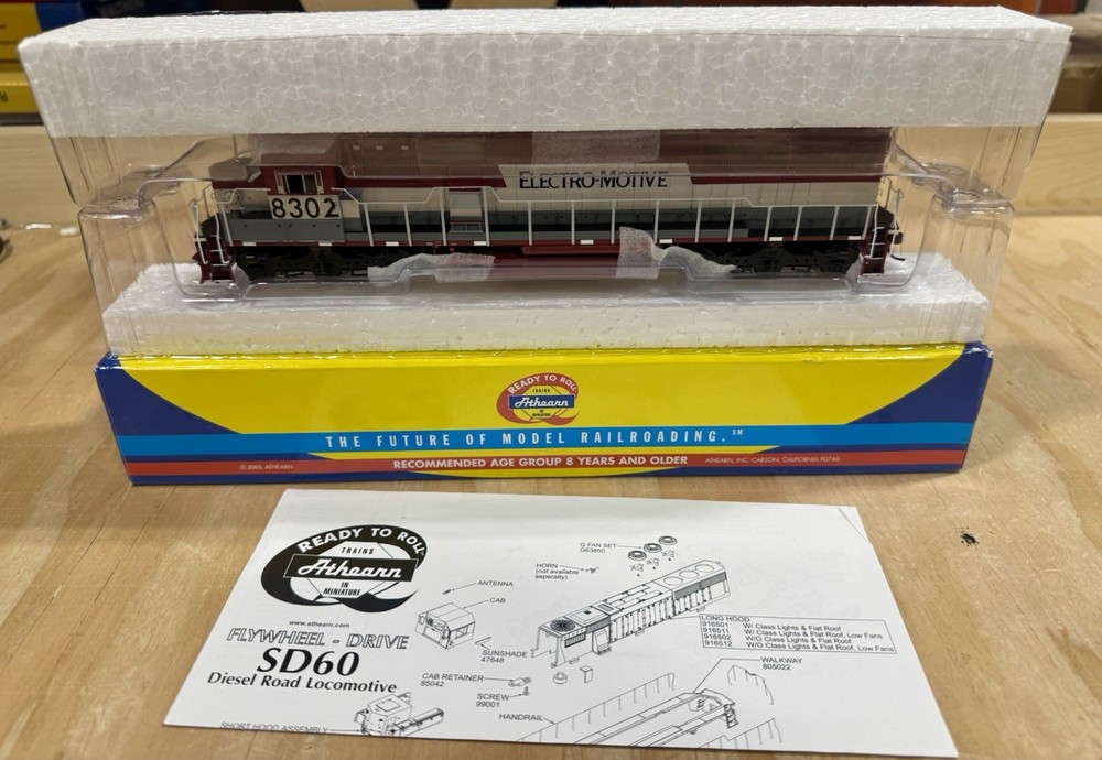 Athearn 91681 HO EMD Lease SD-60 Road Number 8302 New! DCC Ready
