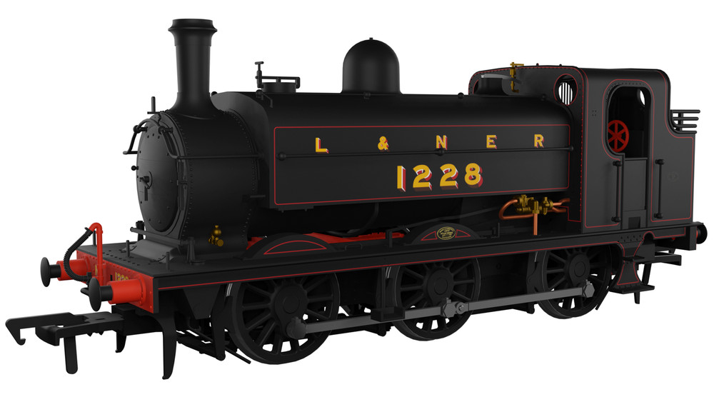 Rapido Trains 958003 OO Gauge LNER J52/2 No.1228 L&NER Black with Red Lining