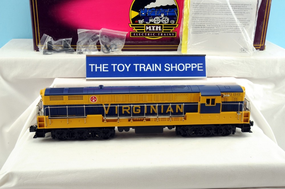 MTH PREMIER 2231 VIRGINIAN FM TRAINMASTER DIESEL ENGINE W PS-2. TESTED. NEW IB.
