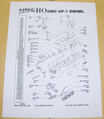 Atlas / Kato HO Western Maryland EMD GP-7 Locomotive #21, Excellent In Box 8218