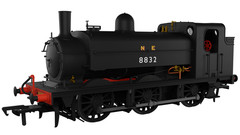 Rapido Trains 958006 OO Gauge LNER J52/2 No.8832 NE Plain Black