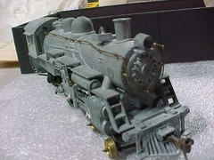 Roundhouse HO 4-4-2 Steam Locomotive Kit ( started )