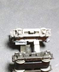 Ho Athearn Diesel locomotive U23B 4 wheel trucks pair vintage.