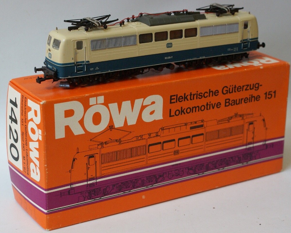ROWA HO Scale 1:87 #1420 ROWA DB Loco 151 002-3 Elektrische Guterzug Lokomotive