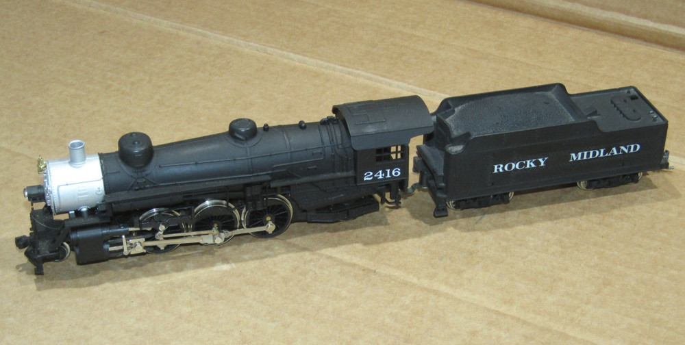 Mehano RSO ATEST Z-75157 Steam Locomotive 2416 Power tender Rocky Midland 4-6-2