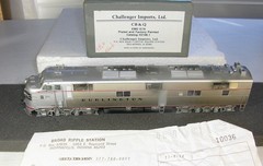 Challenger Imports 2108.1 HO CB&Q EMD E7A Burlington #9937A, Runs Very Well