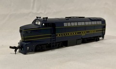 E-R Models HO Scale Baldwin RF-16 “Sharknose” Diesel #4210 B&O — Runs Great —Box