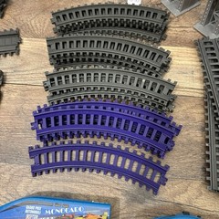 Trans Euro Express Jakks Pacific 2012 Model Train & Track & Accessories 50+ Pcs