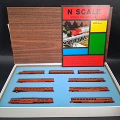 Con-Cor N Scale GM&O ALTON ROUTE & REBEL Set 3 PA Locos AAB & 6 Passenger Cars