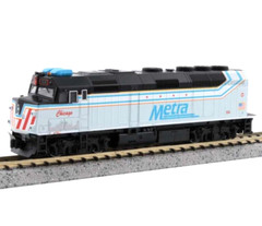 Kato N Scale EMD F40PH Commuter Version Metra #104 City of Chicago ~ 176CHICAGO