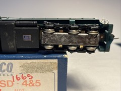 HO Scale ALCO Models Brass C&NW RSD 4&5 #1665 DC TESTED READ DESCRIPTION