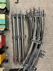 + Marx O Gauge 9554 Tin Baltimore & Ohio AA Diesel Locomotive Freight Set