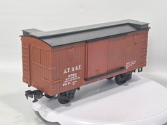 Eztec Scientific Toys G Gauge Box Car Train Union AT&SF 6789 Sliding Doors!