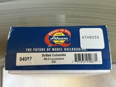 BRITISH COLUMBIA RR – ALCO RS3 ROAD SWITCHER LOCO DC/DCC Ready HO Scale NEW OPEN