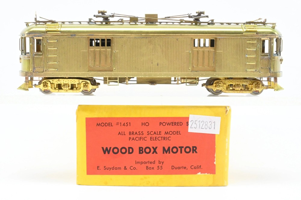 HO Brass Suydam PE – Pacific Electric Wood Box Motor