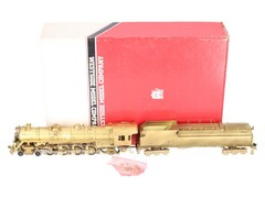 Westside Model Co. HO Brass Undecorated T-3t 4-8-2 Steam Locomotive & Tender EX