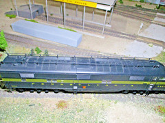 PRR 5851A EMD E7A BROADWAY LIMITED 753,BRUNSWWICK GREEN WITH ANTENNAS,DCC/SOUND