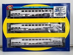 ATHEARN 2587 METROLINK BOMBARDIER CONTROL CAR #629 & COACH CARS #122, #170 NIB