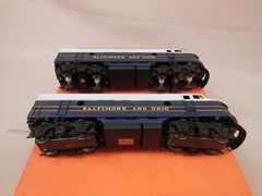 HO BRASS NICKEL PLATE PRODUCTS BALTIMORE & OHIO F-3 AA PHASE IV LOCOMOTIVE SET