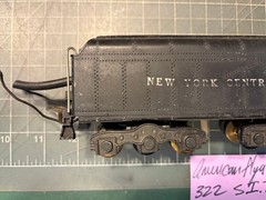 American Flyer S Train 322 321 320 NYC DIECAST 12 WHEEL SIT SMOKE IN TENDER LotF