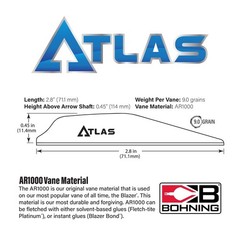 High-Performance 2.8″ AR 1000 Vane for Precision Archery – Durable & Lightweight
