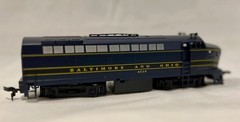 E-R Models HO Scale Baldwin RF-16 “Sharknose” Diesel #4210 B&O — Runs Great —Box