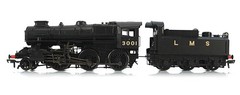 Bachmann Branchline 32-575 Ivatt Class 4MT 2-6-0 3001 in LMS black. OO Gauge