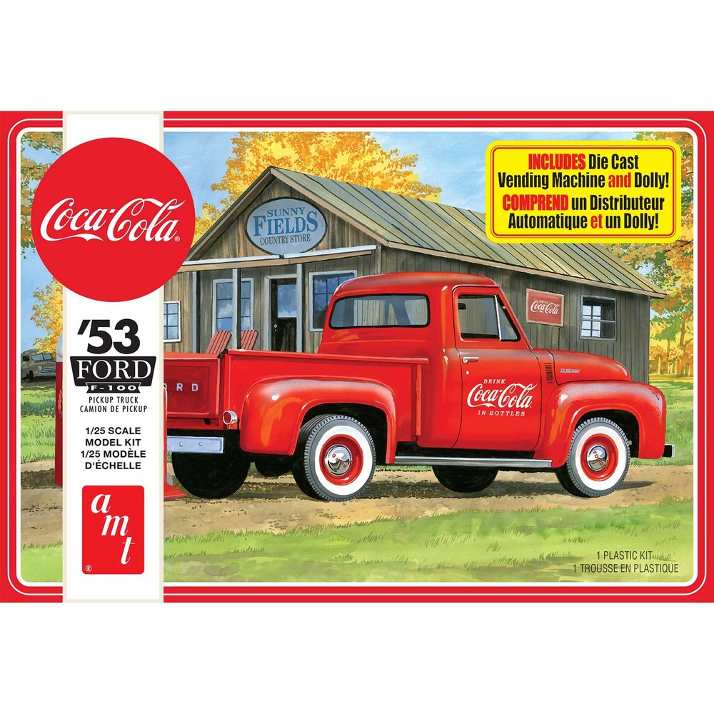 AMT 1/25 1953 Ford Pickup Coca Cola AMT1144M Plastics Car/Truck 1/24-1/25