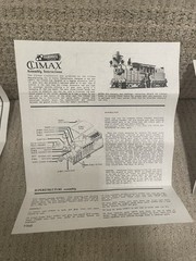 Roundhouse Products HO Gauge Climax Locomotive Kit Unassembled Paint Scratched