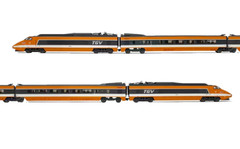Jouef HJ2425 SNCF, Set Of 4 Units, TGV Sud-Est Inaugural Version M1+R1+R8+M2