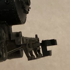 HO Tyco Mantura Sante Fe 0 4 0 Steam Locomotive With Tender Diecast & Plastic