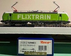 HO ROCO 73312 FLIXTRAIN SIEMENS 193 813-3 ELECTRIC LOCOMOTIVE