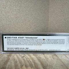 KATO 176-2215 ATSF Santa Fe Yellowbonnet Freight EMD F7B Diesel N Scale