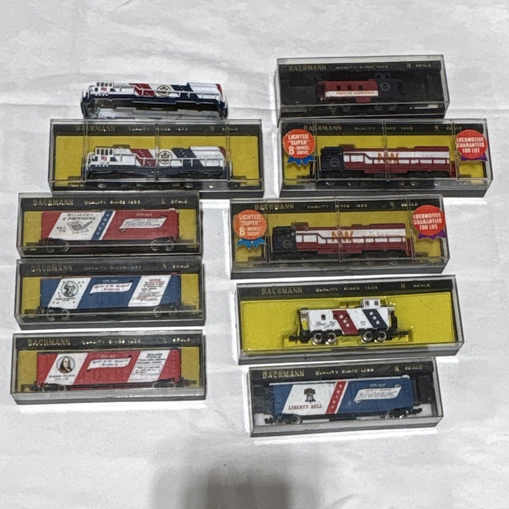 Bachmann N Scale 1:160 Diesel Locomotive Lighted Spirit of 76 4670 bicentennial