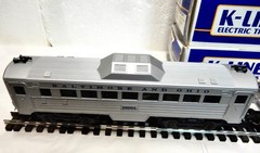 K-line Baltimore & Ohio RDC powered unit and two dummies 027 wth boxes-Runs nice