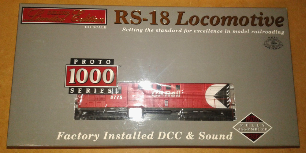 HO SCALE PROTO 1000 MLW RS18 CP RAIL CANADIAN PACIFIC #8775 DCC & SOUND