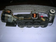 LIONEL POST WAR LOCO PARTS LOT#R7 BERKSHIRE 736 FRAME RUNS SMOKES