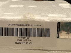 Hawthorne Village U. S. Army Express Locomotive Certified