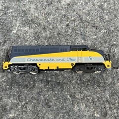 AHM Tempo: Chesapeake and Ohio EMD BL2 Locomotive 1845 “HO Scale” Train