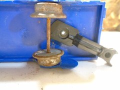 MARX 4 WHEEL NYC BLUE GONDOLA No 715100, MISSING COUPLERS 5-193-5