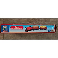 Thomas Wooden Railway Rusty with Construction Cars Train Set NIB 99162 Vintage
